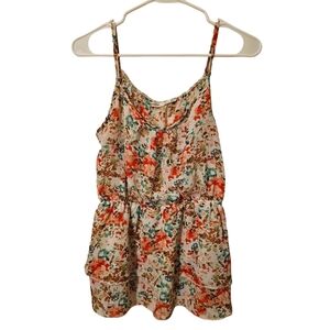 Poetry Fashion Floral Ruffled Camisole